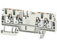Terminal Block, Clamp, 4 Poles, 800V, 24A, 2.5mm², Light Grey, Pack of 100 pieces